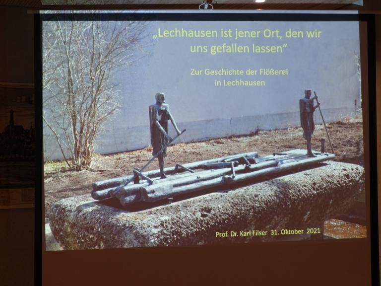 Besuch der Floßlände in Lechhausen & Vortrag von Prof. Dr. Filser 31.10.2021