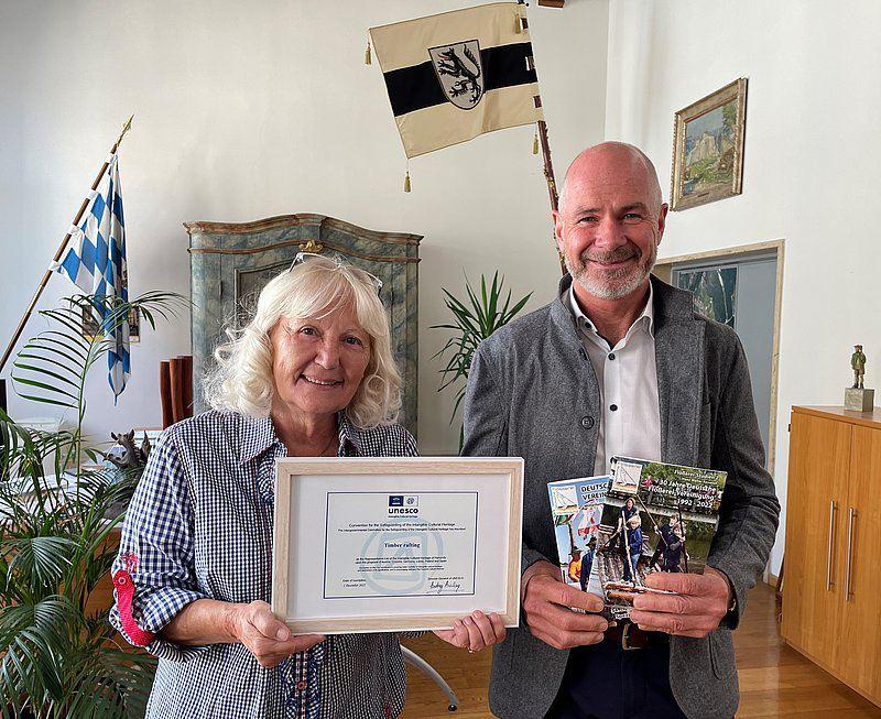 Übergabe der UNESCO-Tafeln Besuch an drei Bürgermeister und einem Vizevorstand 31. Juli 2024