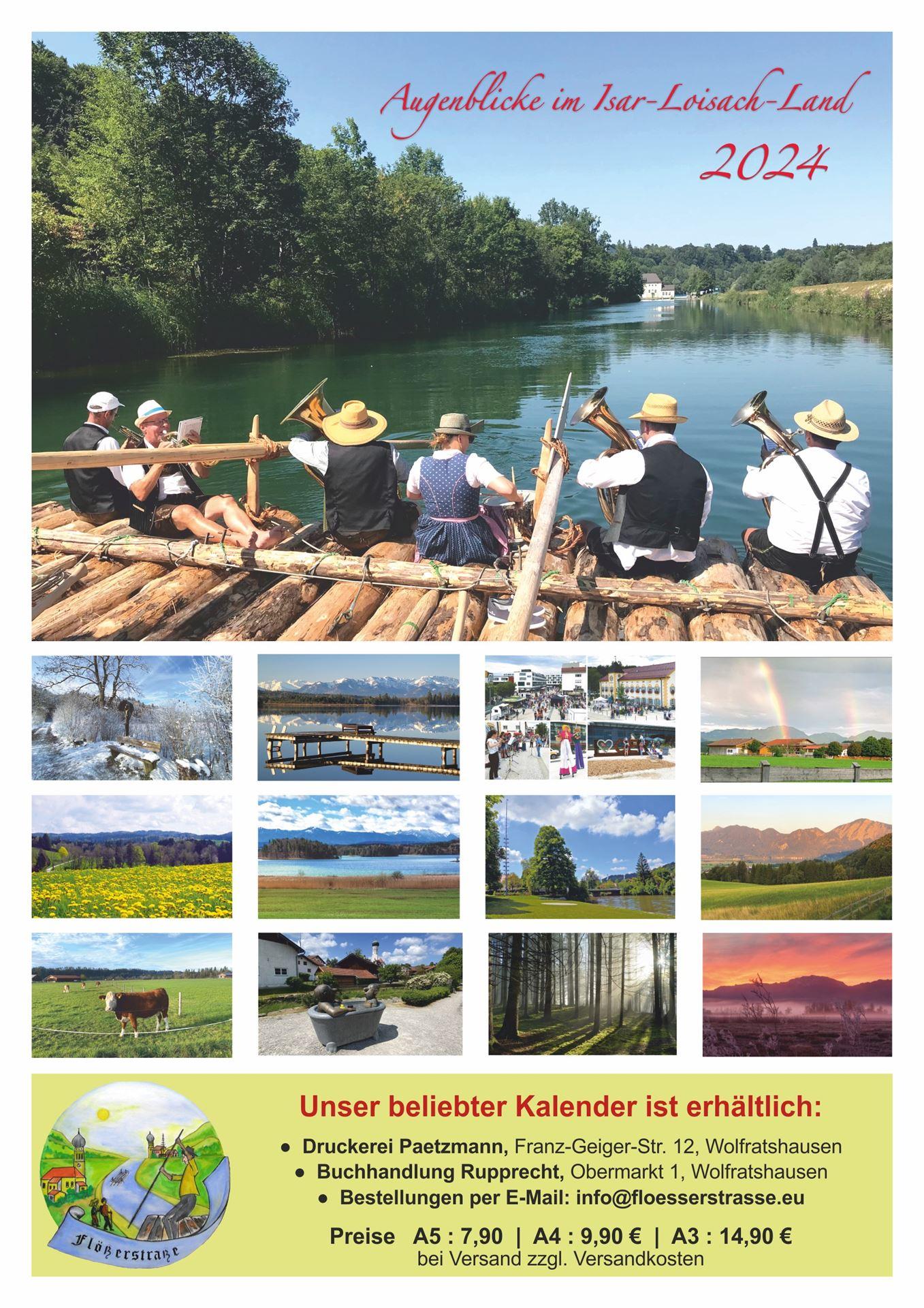 „Augenblicke im Isar-Loisach-Land“  - Kalender für 2024