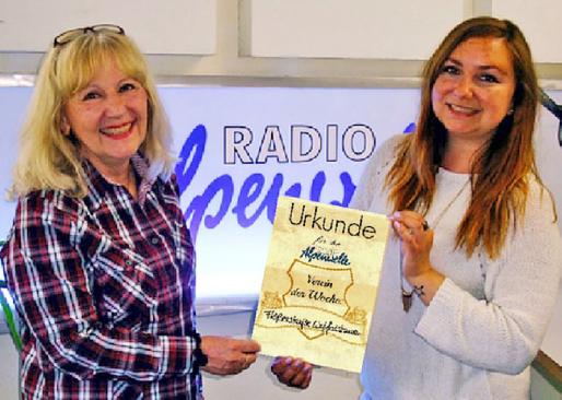 Wir sind Verein d. Woche von Radio Alpenwelle 2015