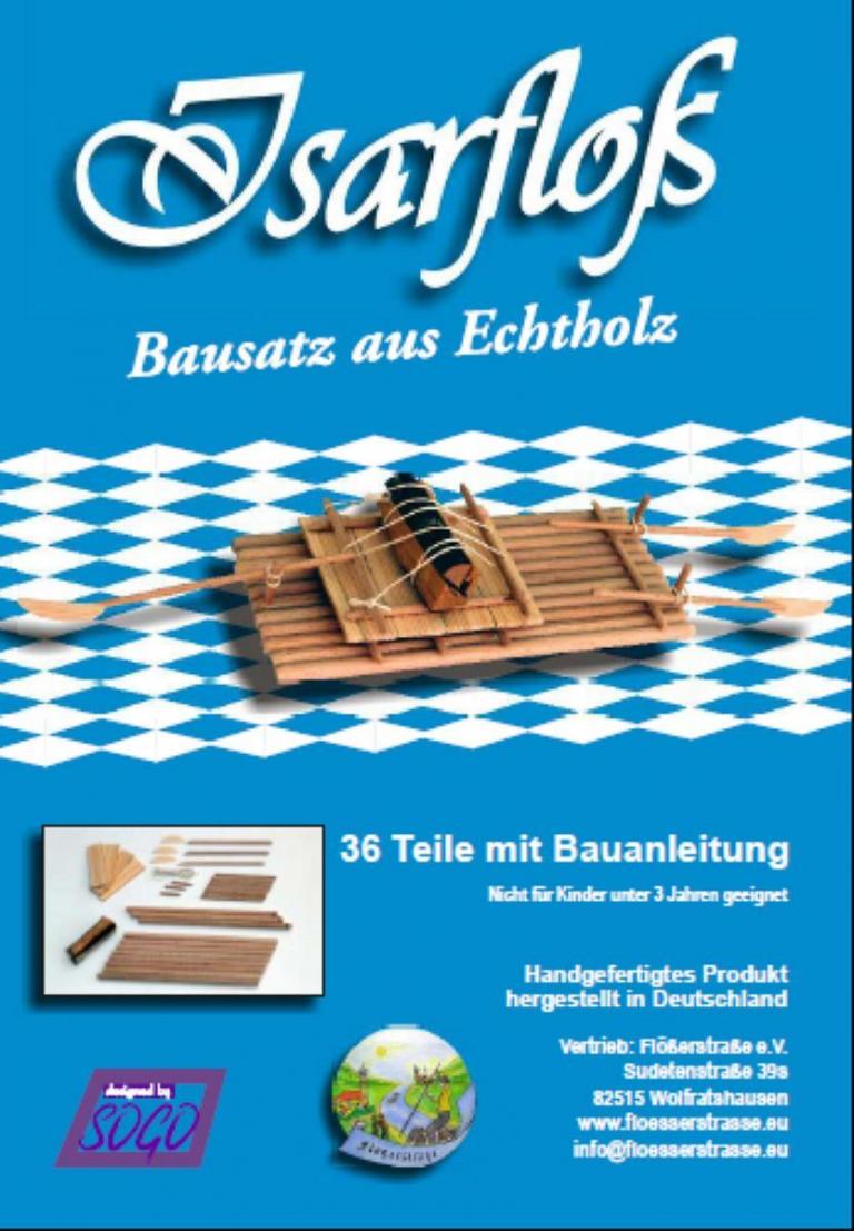 "Isarfloß" zum Selberbasteln