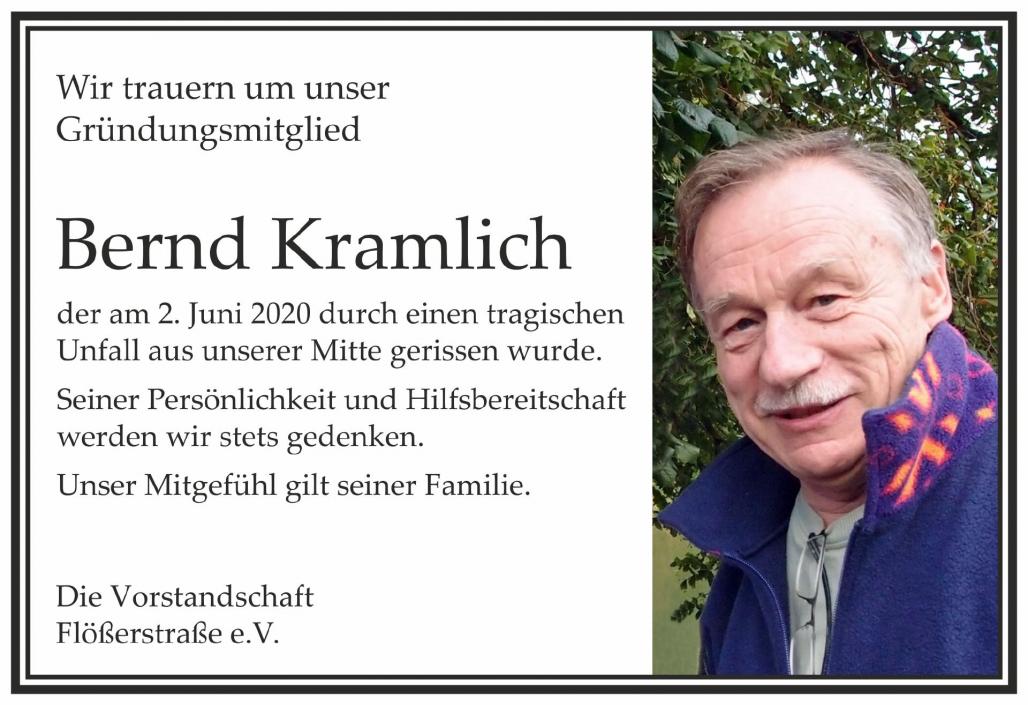 Bernd Kramlich verunglückt 2020
