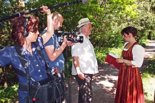 Dreharbeiten zu Flößerfilm „Fahr ma obi am Wasser“